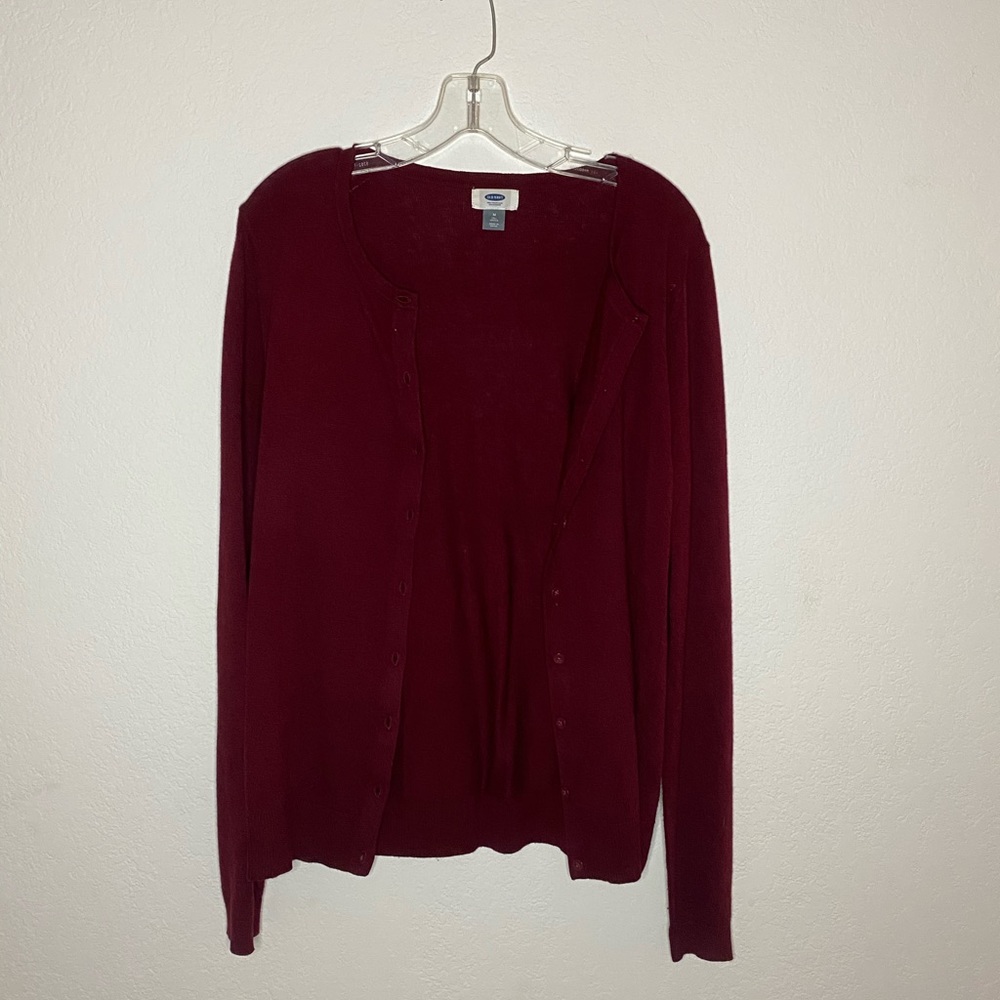 Old Navy Burgundy Cardigan